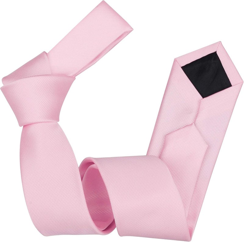 GUSLESON 2.4" (6cm) Solid Color Slim Tie Skinny Necktie for Men - Image 4